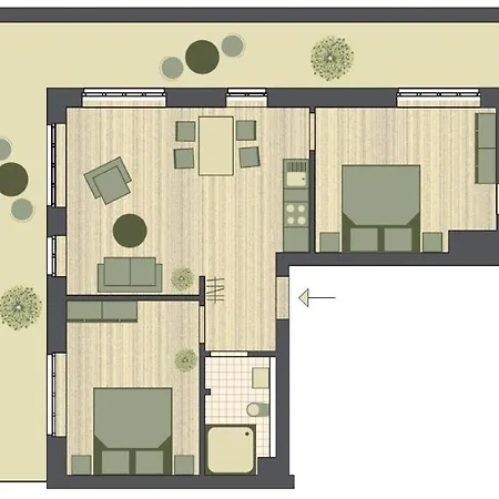 Ferienvillen Anna Düne Ferienvillen Anna Düne 3-06 Apartment
